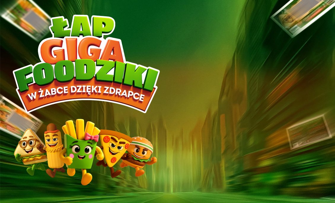 Łap GIGA Foodziki w Żabce dzięki zdrapce